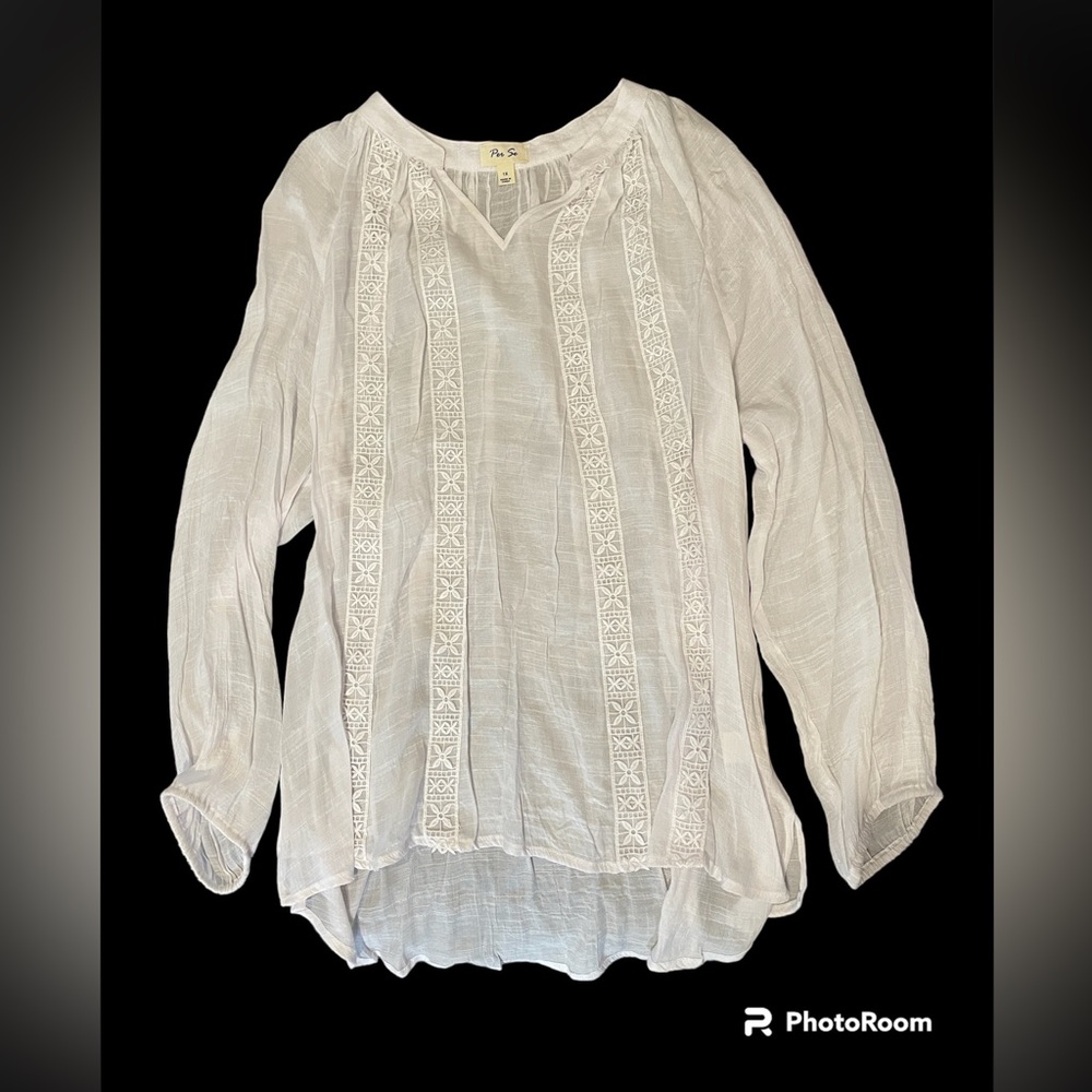 Beautiful white blouse.